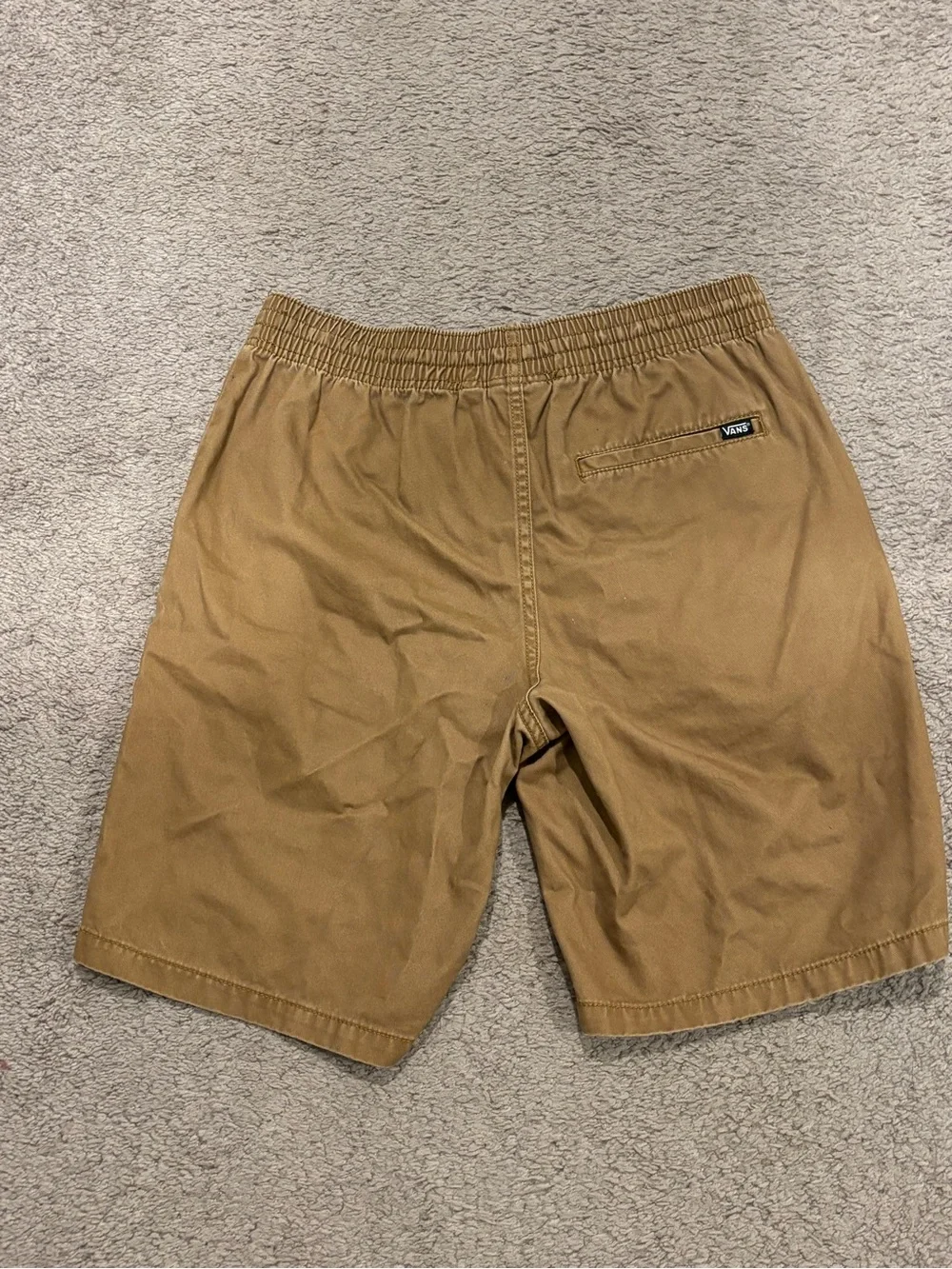 Vans Range Elastic Waist Skater Shorts Cotton Drawstring Men Size Small